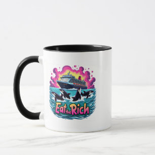 Funny Niedlich Orca Whale Ess The Rich Tasse