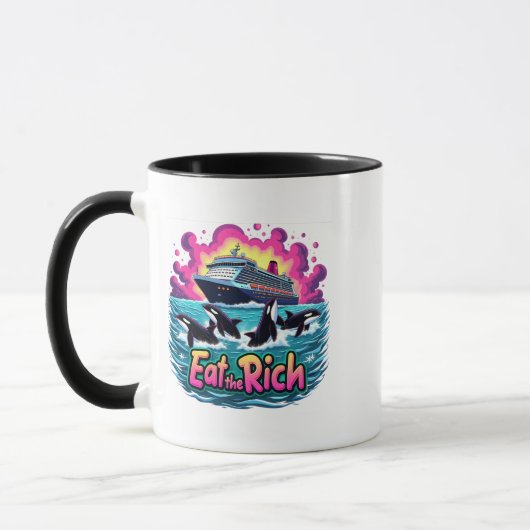 Funny Niedlich Orca Whale Ess The Rich Tasse (Links)