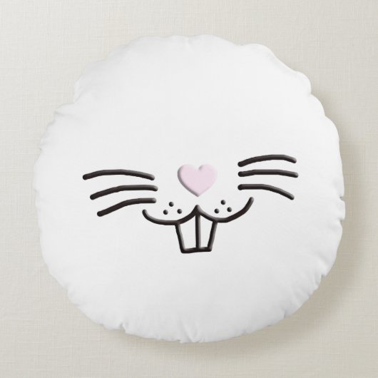 Funny niedlich Ostersonne Cartoon Illustration Rundes Kissen (Vorderseite)