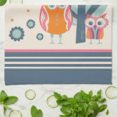 Funny Niedlich Owls sei ein seltsames Zitat Geschirrtuch (Gefaltet)