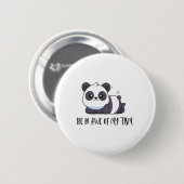 Funny Niedlich Panda sein in Awe meiner Taufe Button (Vorne & Hinten)