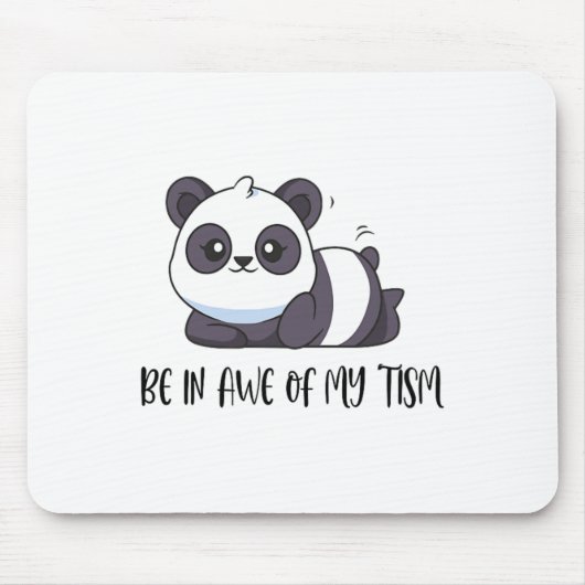 Funny Niedlich Panda sein in Awe meiner Taufe Mousepad (Vorne)