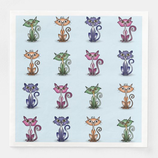 Funny Niedlich Paper Napkin Serviette (Vorderseite)