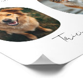 Funny Niedlich Pet Foto Open Bar Menu Hochzeitszei Poster (Ecke)