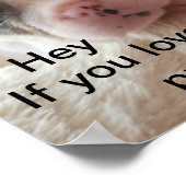 Funny niedlich Pillbuls Welpe Zitat Poster (Ecke)