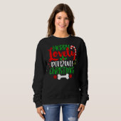 Funny Niedlich Pitbuli Weihnachten Sweatshirt (Vorne ganz)