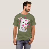 Funny Niedlich Pitbull Rescue Dog T-Shirt (Vorne ganz)