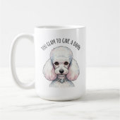 Funny Niedlich Poodle zu Glam Quote Poster Kaffeetasse (Links)