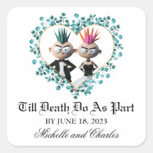 Funny Niedlich Punk Wedding