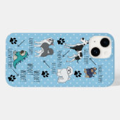 Funny Niedlich Puppy Poem and Dots Case-Mate iPhone Hülle (Rückseite (Horizontal))