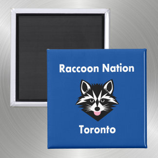 Funny Niedlich Raccoon Nation Toronto Dark Color Magnet
