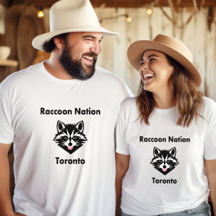 Funny Niedlich Raccoon Nation Toronto Light Color T-Shirt
