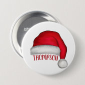 Funny Niedlich Red Weihnachtsmannmütze Christmas I Button (Vorne & Hinten)