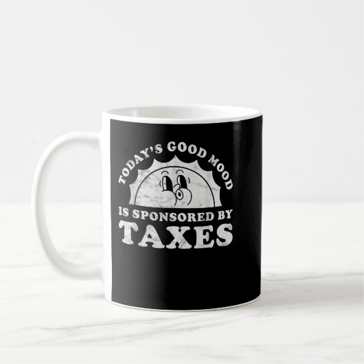 Funny Niedlich Retro Vintage Steuern oder Steuersp Kaffeetasse (Links)