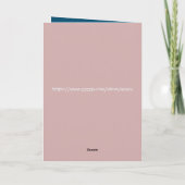 Funny niedlich rosa uhu Happy Birthday Karte (Rückseite)