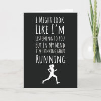 Funny Niedlich Running Cards Runner Übung für ihre