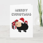 Funny niedlich Santa Cartoon Schafe Weihnachten<br><div class="desc">Funny niedlicher Weihnachtsschaf Weihnachtsdesign.</div>