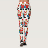 Funny Niedlich Santa Claus Pater Weihnachten Leggings (Rückseite)