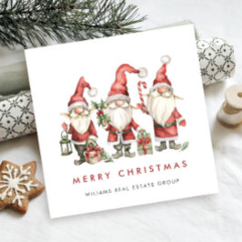 Funny Niedlich Santa Gnomes Weihnachtskonzern Feiertagskarte