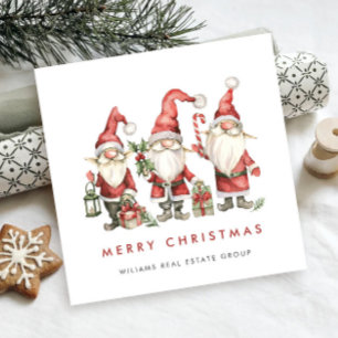 Funny Niedlich Santa Gnomes Weihnachtskonzern Feiertagskarte