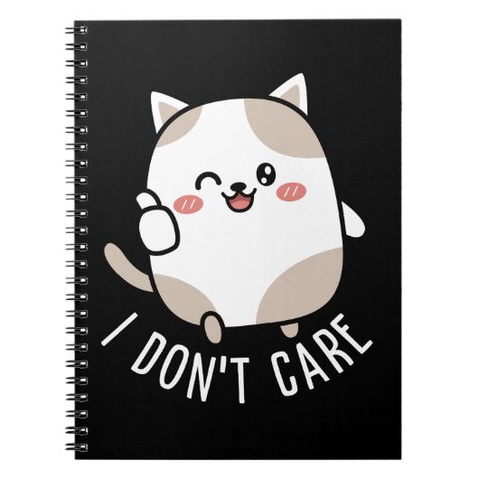 Funny Niedlich Sarcastic Cat Thumbs Up Quote Notizblock (Vorderseite)
