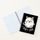 Funny Niedlich Sarcastic Cat Thumbs Up Quote Notizblock (Innenseite)