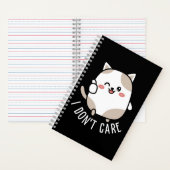 Funny Niedlich Sarcastic Cat Thumbs Up Quote Notizblock (Innen)