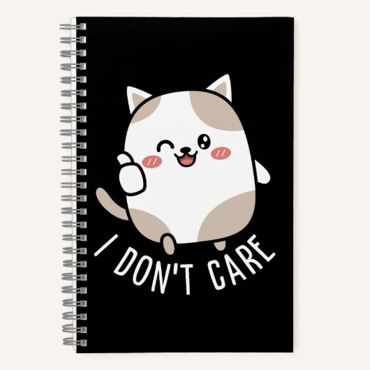 Funny Niedlich Sarcastic Cat Thumbs Up Quote Notizblock (Vorderseite)