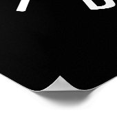Funny Niedlich Sarcastic Cat Thumbs Up Quote Poster (Ecke)