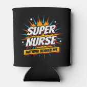 Funny Niedlich Sarcastic Superhero Nurse Wertschät Dosenkühler (Rückseite)