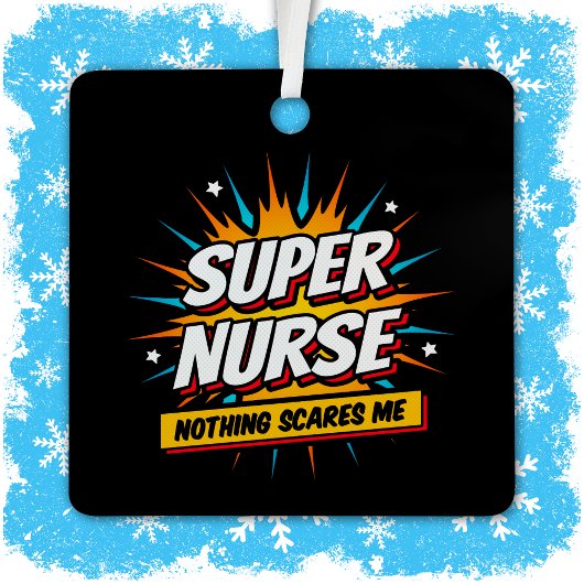 Funny Niedlich Sarcastic Superhero Nurse Wertschät Ornament Aus Metall