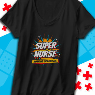 Funny Niedlich Sarcastic Superhero Nurse Wertschät T-Shirt