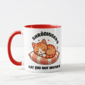 Funny Niedlich Shrodinger's Cat (nicht stören) Tasse (Links)