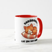 Funny Niedlich Shrodinger's Cat (nicht stören) Tasse (VorderseiteRechts)