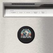 Funny & Niedlich Siberian Husky Dog Glitzer Classi Magnet (In Situ (Geschirrspüler))
