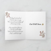 Funny Niedlich Sick Pet bekommt gute Poesie Karte (Innenseite)