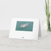 Funny Niedlich Siegel Miss You Sprichwort Hallo Ca Karte (Rückseite)