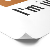 Funny Niedlich Sleeping Koala Bär nicht lecker Zit Poster (Ecke)