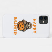 Funny Niedlich Sloth Holding Pumpkin Case-Mate iPhone Hülle (Rückseite (Horizontal))
