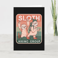 Funny Niedlich Sloth Wandergruppe Wanderung Gesche