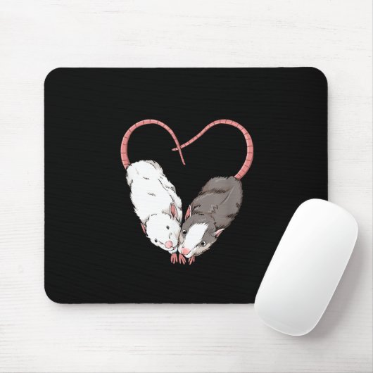 Funny Niedlich Small Rodent Pet Happy Heart Liebe Mousepad (Mit Mouse)