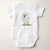 Funny Niedlich Smile face & Duck Baby Strampler (Rückseite)