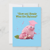 Funny Niedlich Snail Abschluss Grußkarte Feiertagskarte (Vorderseite)