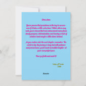 Funny Niedlich Snail Abschluss Grußkarte Feiertagskarte (Rückseite)