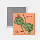 Funny Niedlich Snake Lover Küche Geschirrspüler Magnet (Vorderseite/Rückseite)