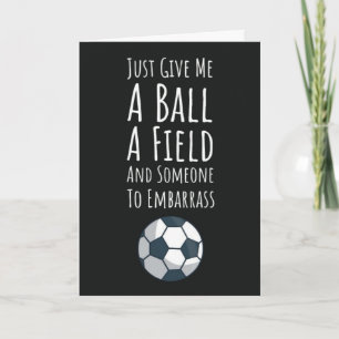 Funny Niedlich Soccer Geburtstagskarten Spaß für s Karte