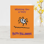 Funny Niedlich Spooky Spione Halloween Card Karte (Gelbe Blume)