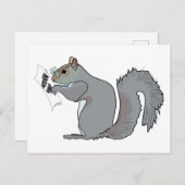 Funny Niedlich Squirrel Glasses Acorn Karte (Vorne/Hinten)