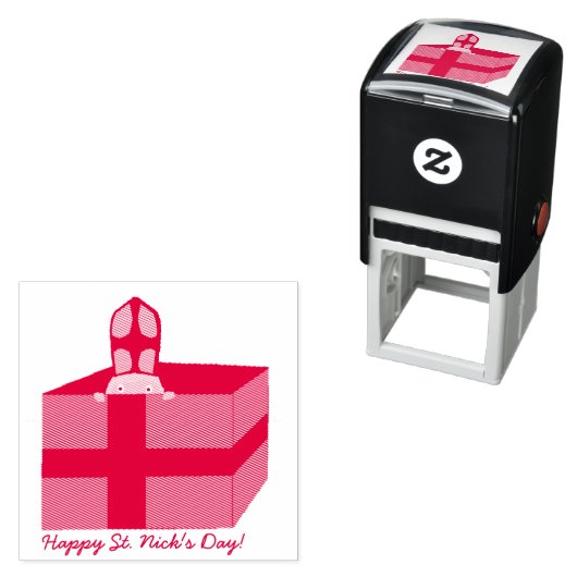 Funny Niedlich St Nicholas Dutch Sinterklaas Kinde Permastempel (Beispiel)