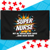 Funny Niedlich Superhero Super Nurse Wertschätzung Banner